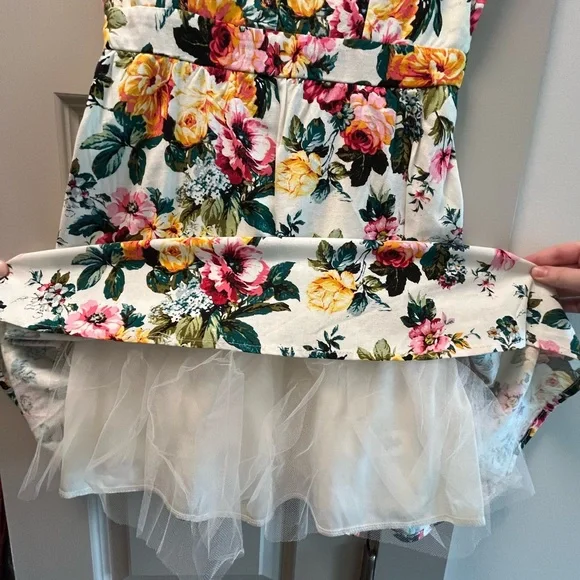 Floral Tulle Skirt Dress - Picture 3 of 7